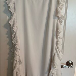 TCEC White Ruffle Dress